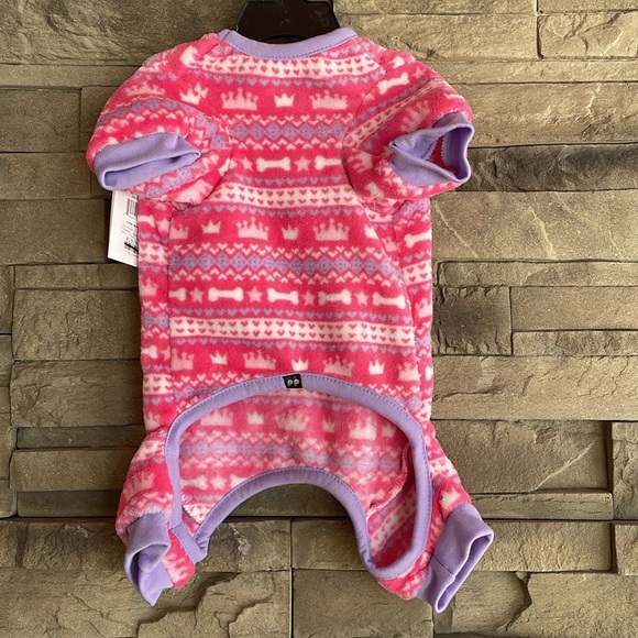 💕Pet Posse Fleece Dog Pajamas Size Medium - Picture 3 of 4